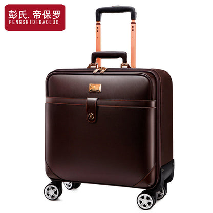 Factory direct sales business suitcase business trip trolley case men's suitcase company gift custom suitcase leather suitcase