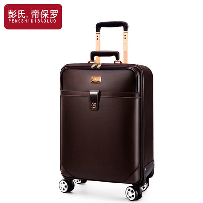 Factory direct sales business suitcase business trip trolley case men's suitcase company gift custom suitcase leather suitcase