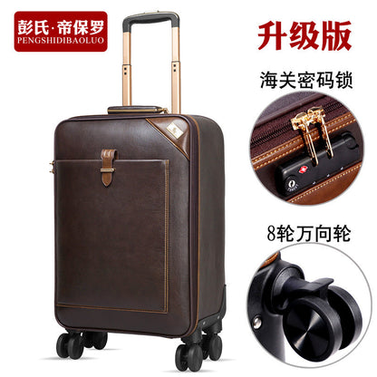 Peng's Di Paul suitcase case trolley case men's universal wheel វ៉ាលី 20-inch business boarding case វ៉ាលី 24-inch របស់ស្ត្រី 