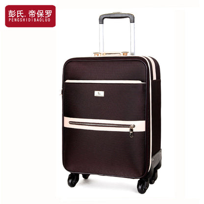 Paul Business Oxford Cloth Suitcase Trolley Case Men's Universal Wheel Boarding Bags Women's Canvas Suitcase 