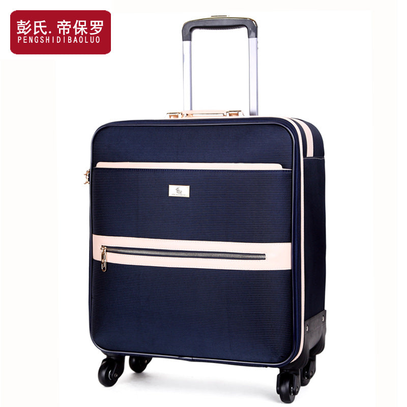 Paul Business Oxford Cloth Box Box Suitcase Trolley Case Men's Universal Wheel Boarding Bag Women's Canvas Travel Case 