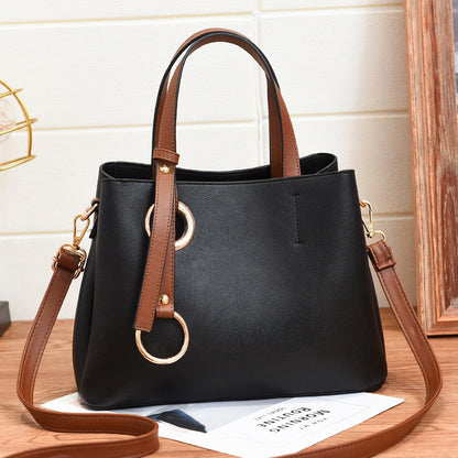 Women's bags 2024 autumn and winter new fashion Korean women's bags bucket bag shoulder bag messenger bag one piece 