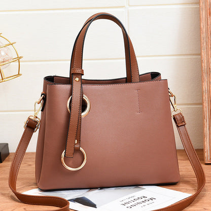 Women's bags 2024 autumn and winter new fashion Korean women's bags bucket bag shoulder bag messenger bag one piece 