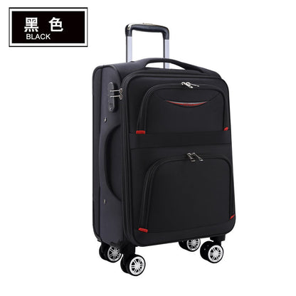 Factory direct supply Oxford cloth trolley case canvas suitcase travel case men's trolley case universal wheel men's luggage 