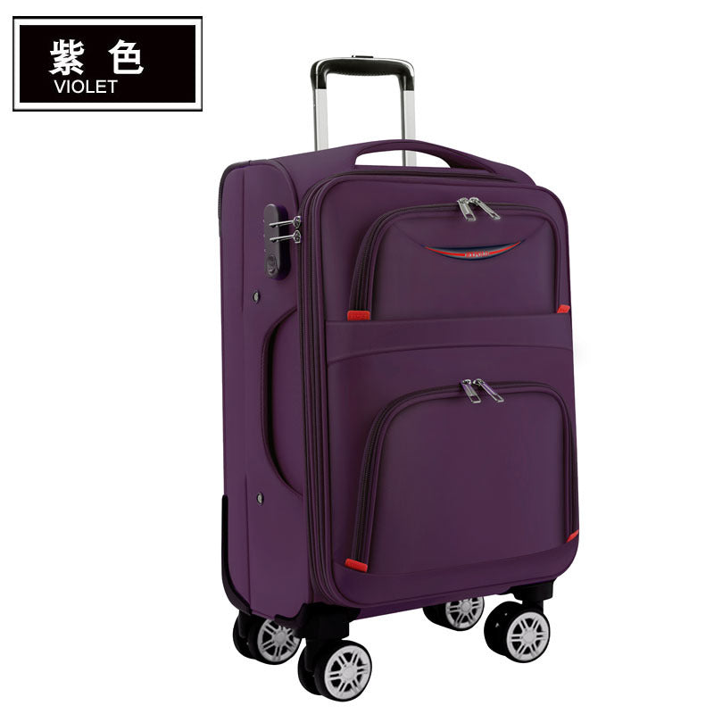 Factory direct supply Oxford cloth trolley case canvas suitcase travel case men's trolley case universal wheel men's luggage 