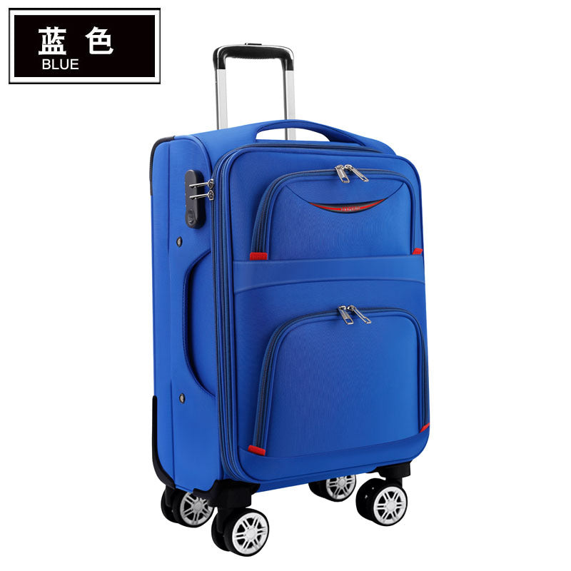 Factory direct supply Oxford cloth trolley case canvas suitcase travel case men's trolley case universal wheel men's luggage 