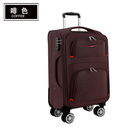 Factory direct supply Oxford cloth trolley case canvas suitcase travel case men's trolley case universal wheel men's luggage 