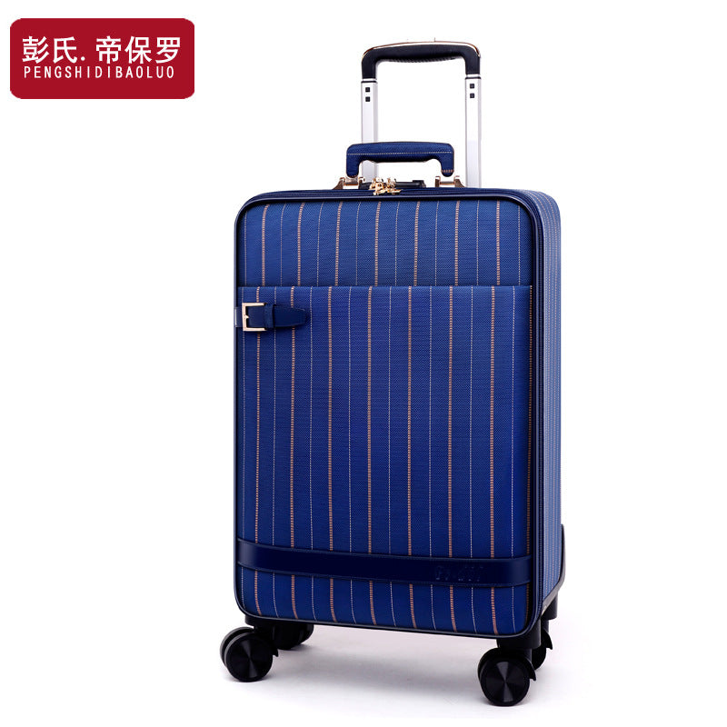 Guangzhou factory direct supply Paul vertical stripes Oxford cloth suitcase cabin suitcase suitcase luggage password box