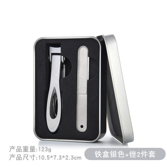 Spot boxed large opening nail clippers stainless steel nail clippers single large mouth nail clippers set business matching