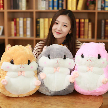 Hamster doll hand cover pillow blanket three in one plush toy multi-purpose car pillow Children's Day gift