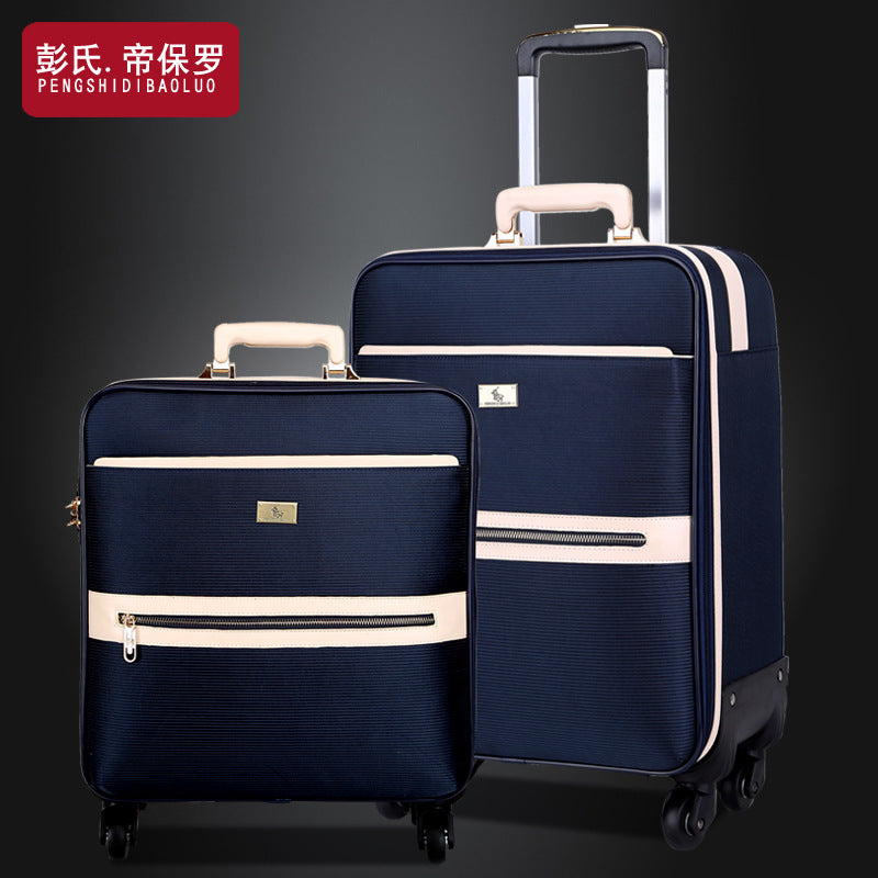 Paul Business Oxford Cloth Suitcase Trolley Case Men's Universal Wheel Boarding Bags Women's Canvas Suitcase 