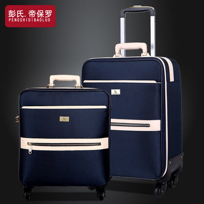 Paul Business Oxford Cloth Box Box Suitcase Trolley Case Men's Universal Wheel Boarding Bag Women's Canvas Travel Case 