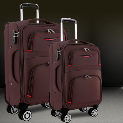 Factory direct supply Oxford cloth trolley case canvas suitcase travel case men's trolley case universal wheel men's luggage 