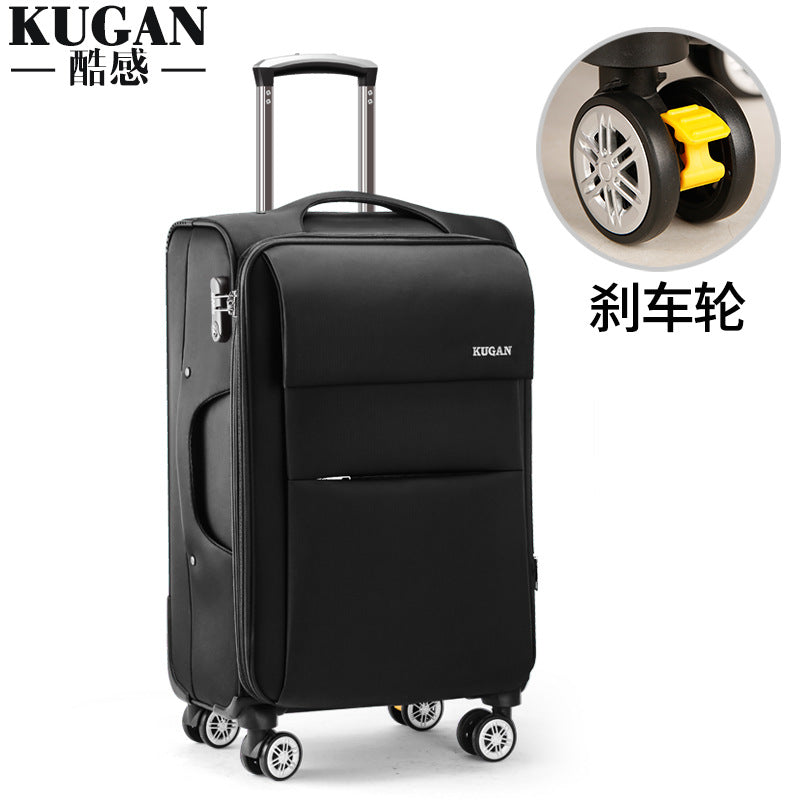 Business suitcase for women 20 inch boarding suitcase canvas box universal wheel 28 inch Oxford cloth box large trolley case for men 