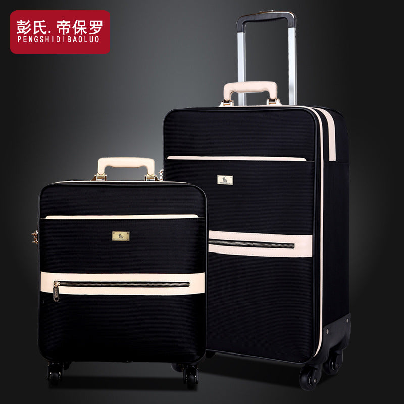 Paul Business Oxford Cloth Suitcase Trolley Case Men's Universal Wheel Boarding Bags Women's Canvas Suitcase 