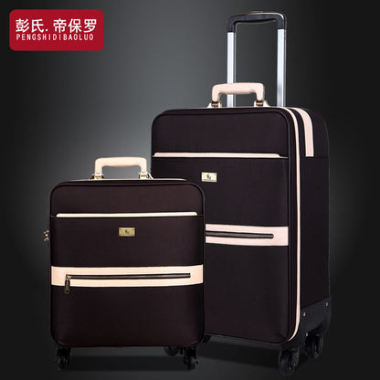 Paul Business Oxford Cloth Box Box Suitcase Trolley Case Men's Universal Wheel Boarding Bag Women's Canvas Travel Case 