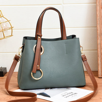 Women's bags 2024 autumn and winter new fashion Korean women's bags bucket bag shoulder bag messenger bag one piece 