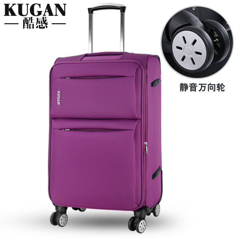 Business Oxford cloth suitcase universal wheel suitcase men and women leather suitcase student trolley case canvas password bag 