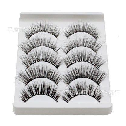 DINGSEN multi-layer three-dimensional false eyelashes cross-border stable supply 5 pairs of soft eyelashes with multiple LOGO styles