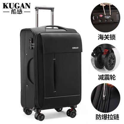 Fashion trolley case soft case universal wheel canvas suitcase men's oxford cloth business suitcase women's password box