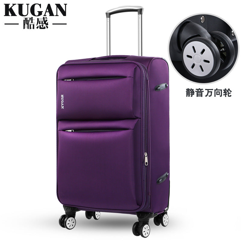 Business Oxford cloth suitcase universal wheel suitcase men and women leather suitcase student trolley case canvas password bag 