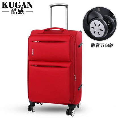 Business Oxford cloth suitcase universal wheel suitcase men and women leather suitcase student trolley case canvas password bag 