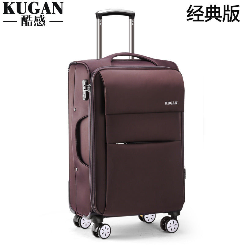 Business suitcase for women 20 inch boarding suitcase canvas box universal wheel 28 inch Oxford cloth box large trolley case for men 