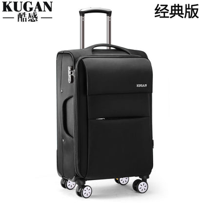 Business suitcase for women 20 inch boarding suitcase canvas box universal wheel 28 inch Oxford cloth box large trolley case for men 