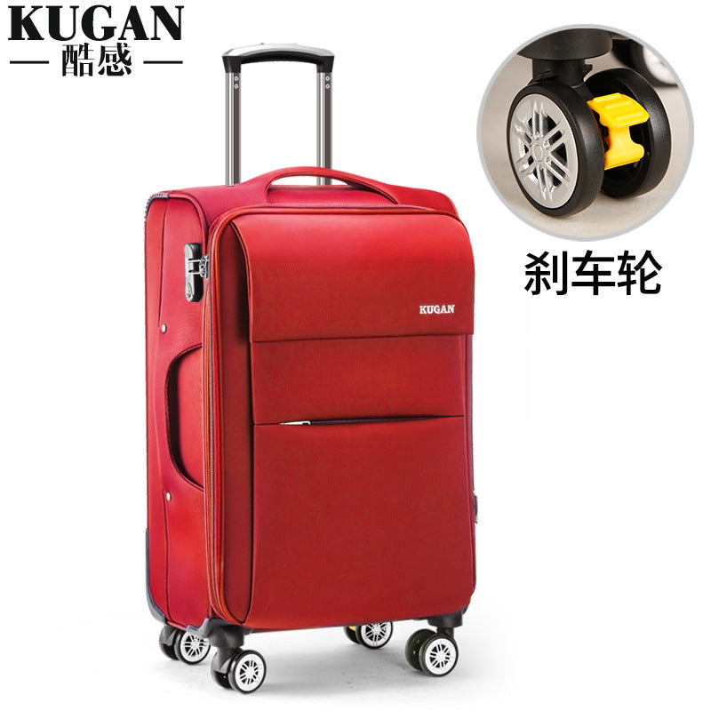 Business suitcase for women 20 inch boarding suitcase canvas box universal wheel 28 inch Oxford cloth box large trolley case for men 