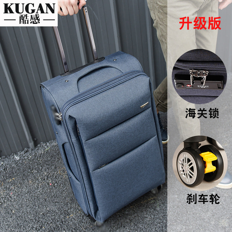 26 inch trolley case for women small lightweight universal wheel men's Oxford cloth suitcase 20 inch boarding case business travel bags