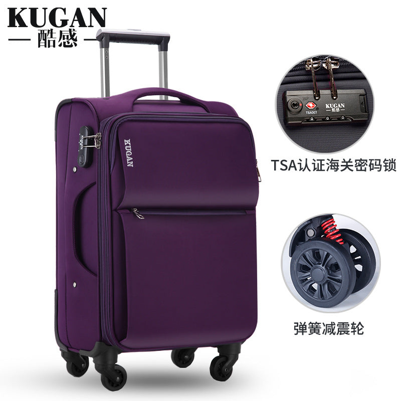 Oxford cloth suitcase men's password box luggage universal wheel suitcase women's boarding check trolley case 