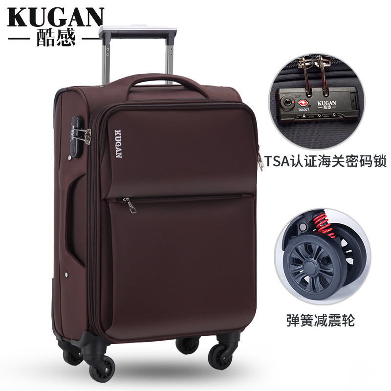 Oxford cloth suitcase men's password box luggage universal wheel suitcase women's boarding check trolley case 