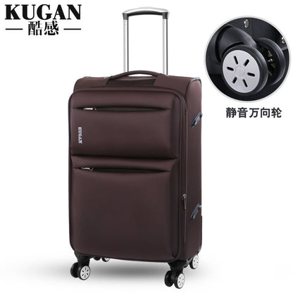 Business Oxford cloth suitcase universal wheel suitcase men and women leather suitcase student trolley case canvas password bag 