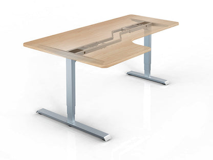 Electric lifting table standing solid wood computer table home desktop desk mobile desk bedroom table