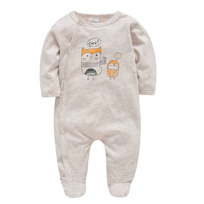 2024 new cartoon European and American 9-piece baby clothes long-sleeved baby jumpsuit clothes cross-border manufacturers