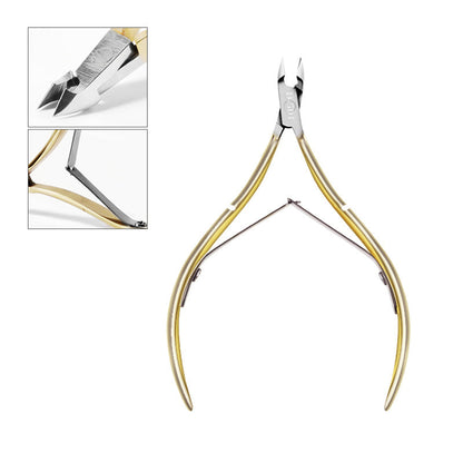 Nail art dead skin scissors dead skin barbs nail clippers scissors gold stainless steel nail art tools cross-border