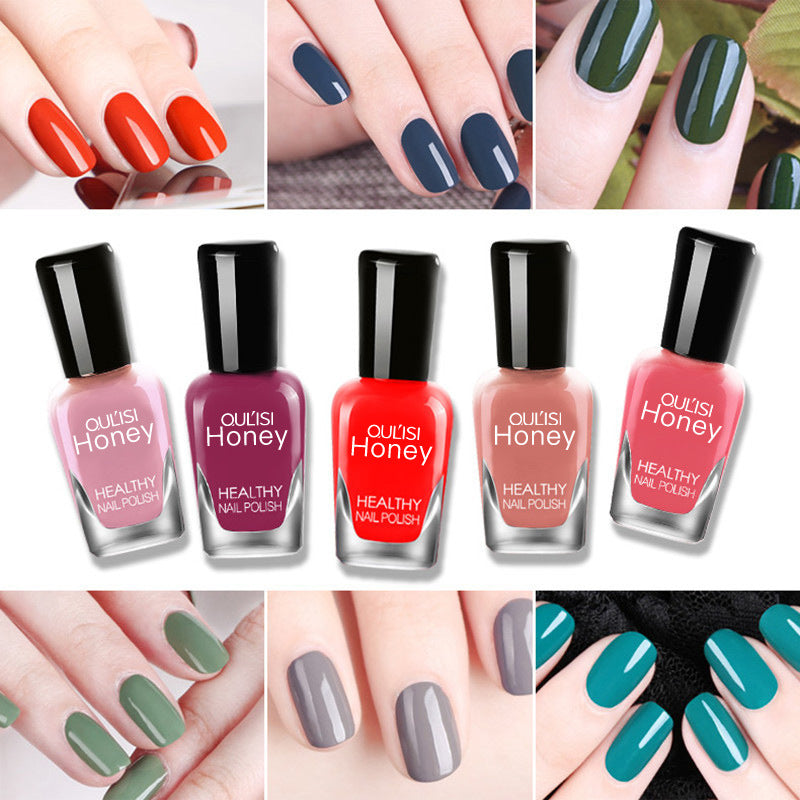 Oulis water-based peelable nail polish 8ml no-bake wholesale cosmetics makeup set manufacturer