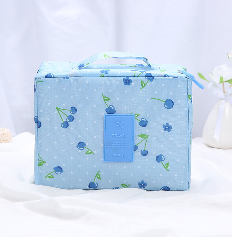 Korean version of the square bag cosmetic bag travel storage bag men and women storage toiletry bag LOGO production factory supply 