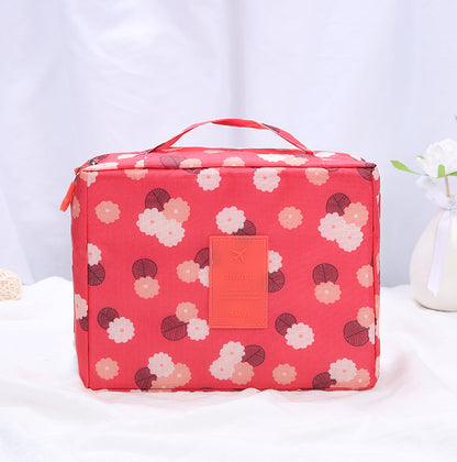 Korean version of the square bag cosmetic bag travel storage bag men and women storage toiletry bag LOGO production factory supply 