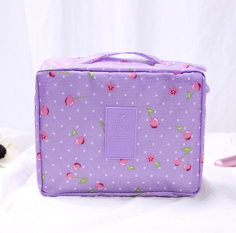 Korean version of the square bag cosmetic bag travel storage bag men and women storage toiletry bag LOGO production factory supply 