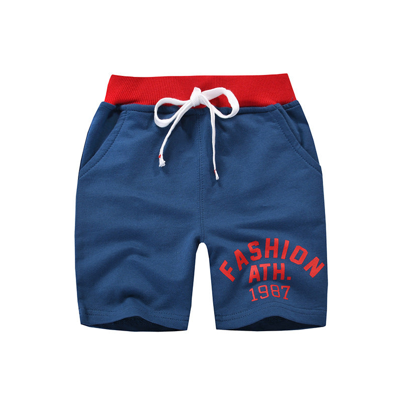 2024 new summer children's shorts mid-length pants Korean style sports pants 5-point pants boys girls baby one piece delivery