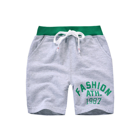 2024 new summer children's shorts mid-length pants Korean style sports pants 5-point pants boys girls baby one piece delivery