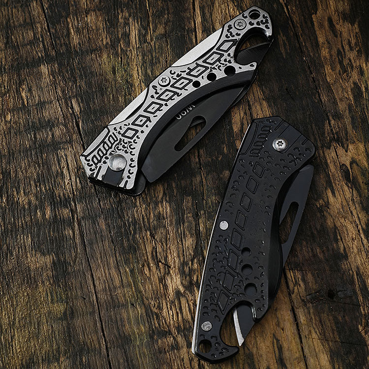 Stainless steel fruit knife outdoor knife folding knife multi-function knife camping portable mini knife