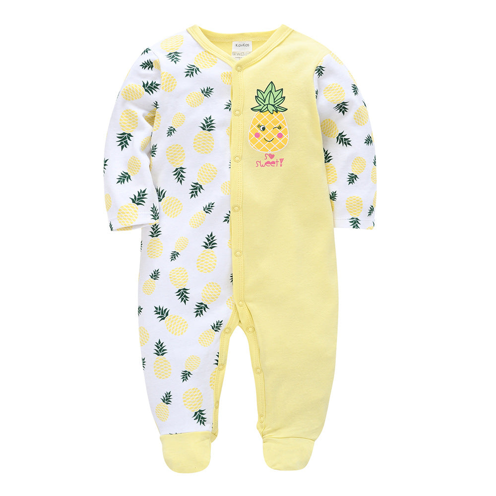 Autumn baby clothes, cartoon baby romper, long-sleeved casual baby jumpsuit, cross-border manufacturers