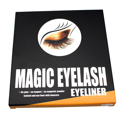 DINGSEN Sticky Eyeliner Set False Eyelashes Thick Natural Eyelashes