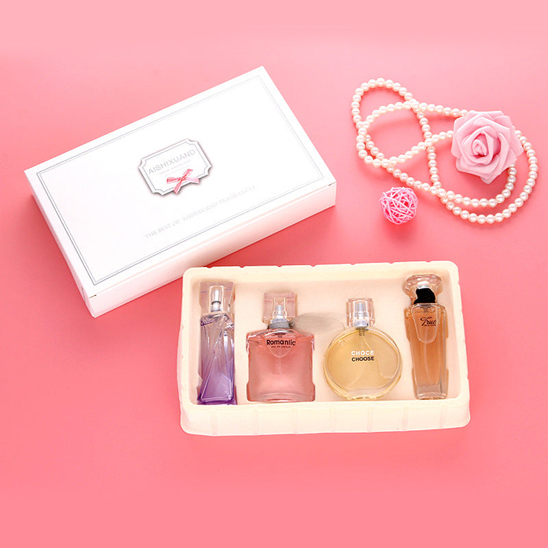 Aishixuandai women's perfume lasting fragrance fresh floral and fruity fragrance classic light fragrance gift box set perfume wholesale