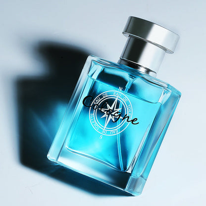 Lulanzi Blue Cologne Men's Perfume Long-lasting Light Fragrance Ocean Fragrance Gentleman Woody Fragrance Internet Celebrity Hot Sale Wholesale 