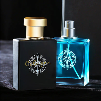 Lulanzi Blue Cologne Men's Perfume Long-lasting Light Fragrance Ocean Fragrance Gentleman Woody Fragrance Internet Celebrity Hot Sale Wholesale 