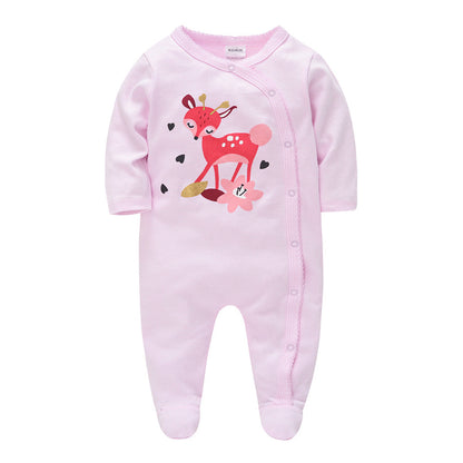 Autumn baby clothes, cartoon baby romper, long-sleeved casual baby jumpsuit, cross-border manufacturers