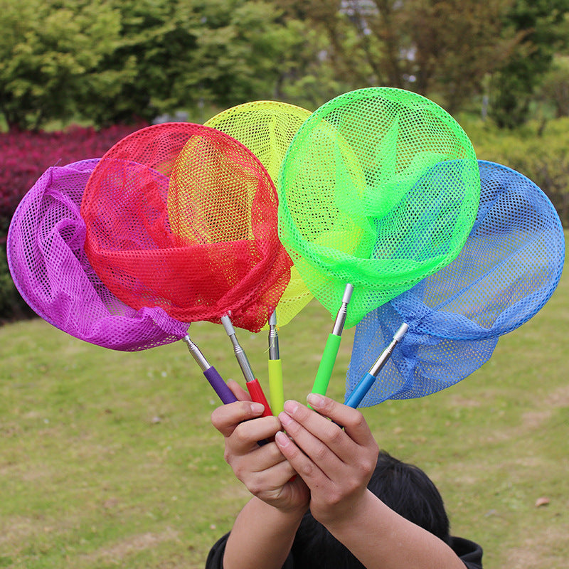 Manufacturers wholesale retractable fishing net children's fishing net bag butterfly net fishing insect net bag children's outdoor toys